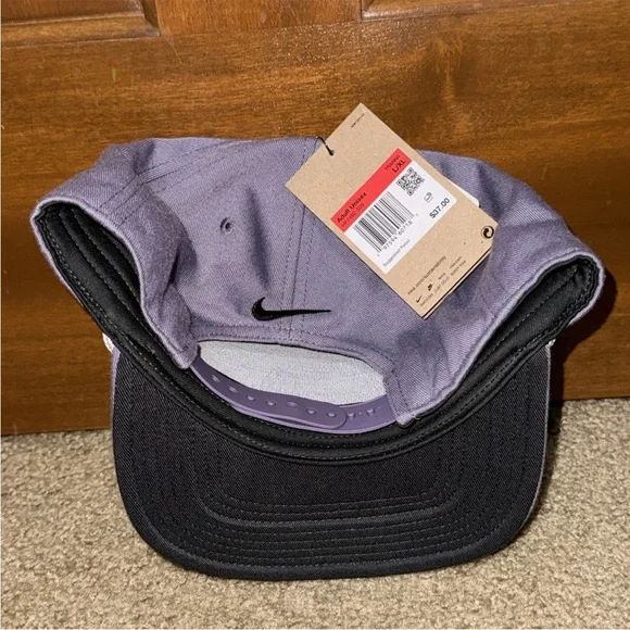 Nike Pro Structured Futura Golf Rope Hat Cap L/XL Purple Dri Fit Center Swoosh - Picture 4 of 5